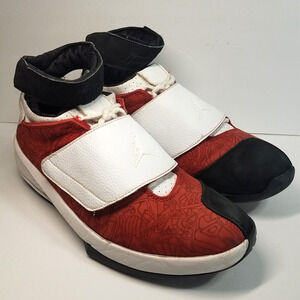 Jordan 20 OG Midwest Red White Black Jumpman w/ Hook Loop Strap Size 10 Custom